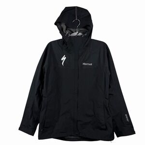 Marmot Women's Sz M Black Minimalist Rain Gore-Tex Jacket #1154